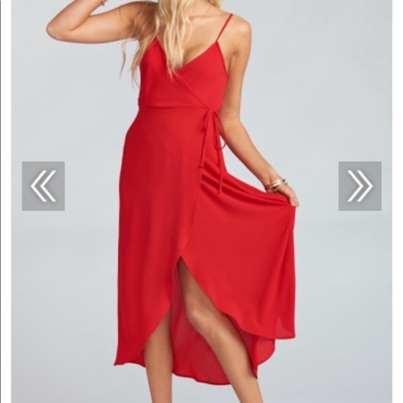 Show Me Your Mumu meghan red wrap dress small - Picture 2 of 10